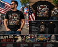 Happy 250 America 1776–2026 T-Shirt – USA 250th Anniversary Patriotic Celebration Tee, Independence Day Shirt, Semiquincentennial Gift