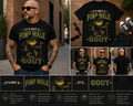 It's Not a Pimp Walk It's Gout Funny Alligator T-Shirt | Humorous Gout Graphic Tee