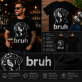 Bruh Rottweiler Dog T-Shirt – Funny Rottweiler Graphic Tee for Dog Lovers | Minimalist Dog Lover Gift Shirt