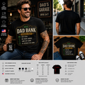 Dad Bank Open 24/7 Funny Father’s Day T-Shirt – Fast Cash No Credit Checks Graphic Tee for Dads