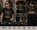 Forever Us Gothic Skeleton Lovers T-Shirt – Romantic Tarot Card Style Skull Graphic Tee