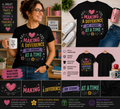 Making a Difference One Student at a Time Teacher T-Shirt Inspirational Teacher Appreciation Tee