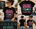 Y’all Were Feral But I Low Key Love You Raccoon Teacher T-Shirt – Funny Retro School Graphic Tee
