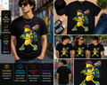Cool Banana With Bat Shirt Funny Street Art Cartoon Meme Graphic T-Shirt