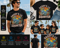 Daddy’s Lil Squirter Shirt Funny Whale Retro Sunset Ocean Graphic T-Shirt