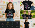 I’m A Little Eggstra Easter Bunny Shirt, Funny Easter Toddler Tee, Cute Bunny Ears Graphic T-Shirt for Kids Boys Girls