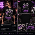 The Hex Girls Featuring Mystery Inc Shirt – Retro Gothic Cartoon Band Tee, Vintage 90s Halloween Graphic Unisex T-Shirt