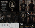 Fix Ur Face Mirror Funny Sarcastic Graphic T-Shirt – Dark Humor Gothic Tee