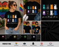 You Are All Safe With Me Cute Colorful Cats LGBTQ Ally Support T-Shirt