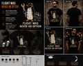 Flight Was Never an Option Mechanic Penguin T-Shirt – Funny Penguin Wrench Graphic Tee