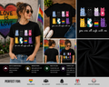 You Are All Safe With Me Cute Rainbow Cat Pride T-Shirt – LGBTQ Ally Support Cat Lover Graphic Tee
