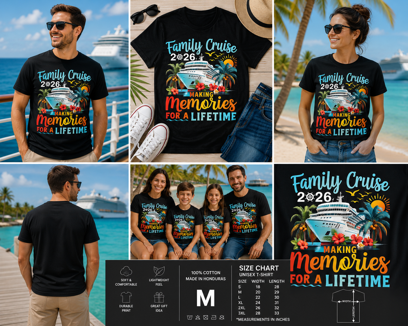 Family Cruise 2026 Making Memories for a Lifetime Vacation T-Shirt