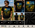 Find Beauty In The Ride Cycling T-Shirt | Van Gogh Inspired Sunflower Bicycle Art Tee | Motivational Bike Rider Graphic Shirt