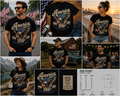 America 250th Anniversary T-Shirt, USA Eagle Patriotic Shirt, Est. 1776 Freedom Celebration Tee, Vintage American Flag Graphic Shirt