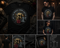 May The Bridges I Burn Light My Way Skull T-Shirt, Gothic Skull Rose Graphic Tee, Dark Aesthetic Streetwear Shirt