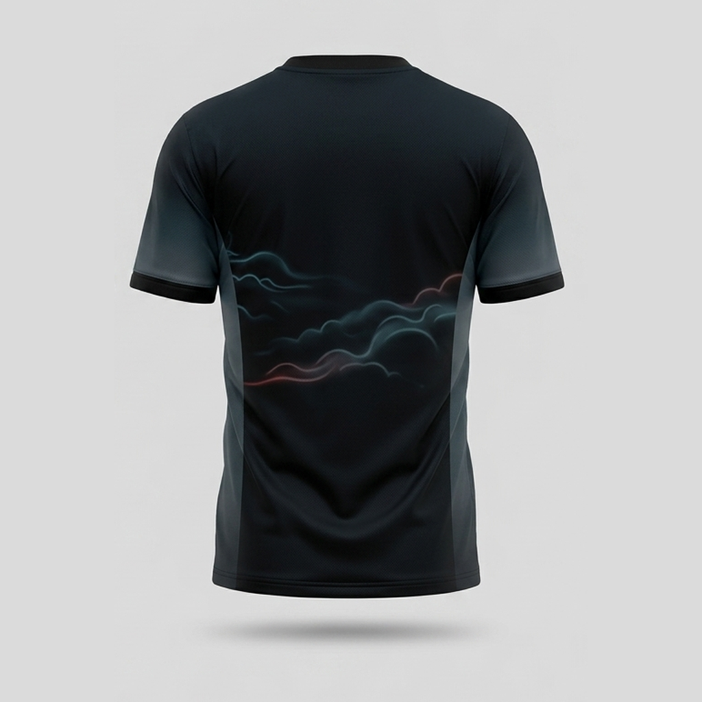 Cyberpunk Neon Dragon Line Art Aop Tshirt