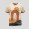 Scandinavian Abstract Geometry Boho Aop Tshirt
