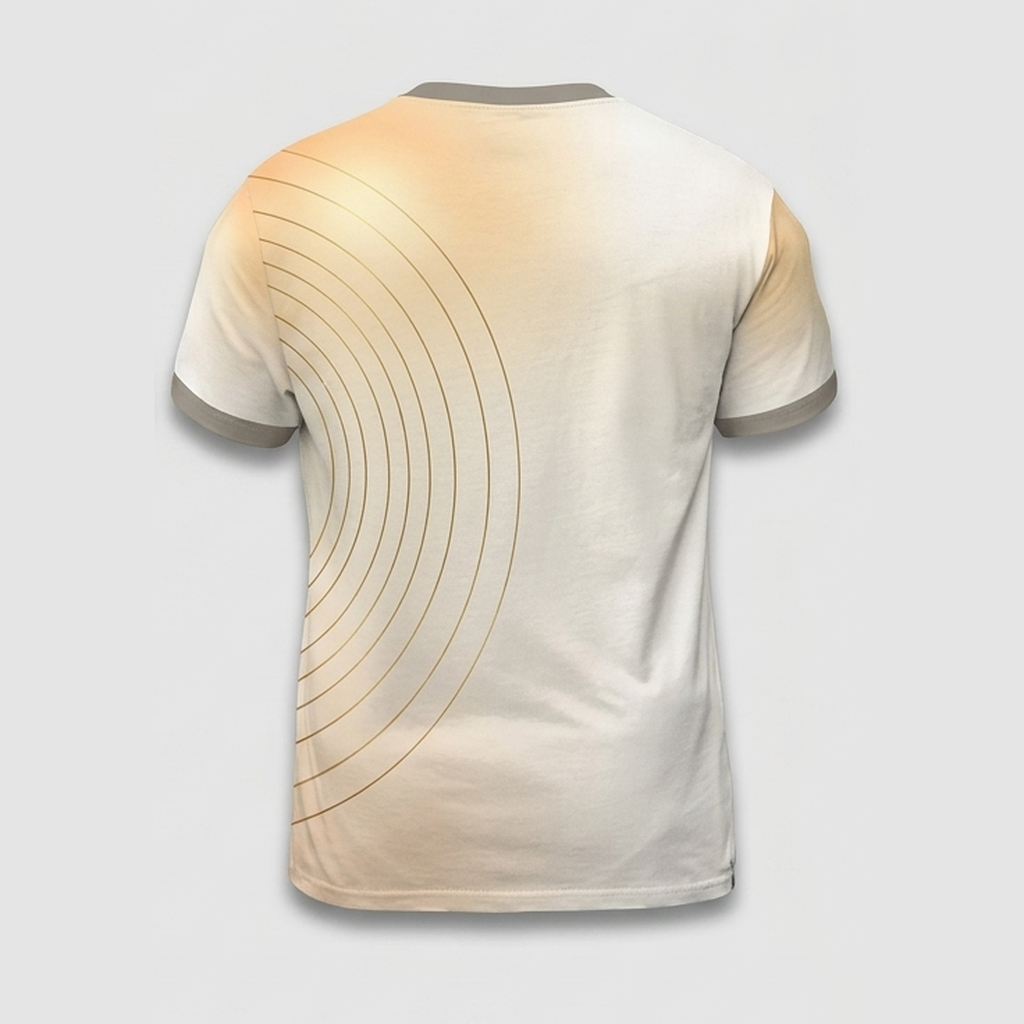 Sacred Geometry Prism Sun Line Art Aop Tshirt