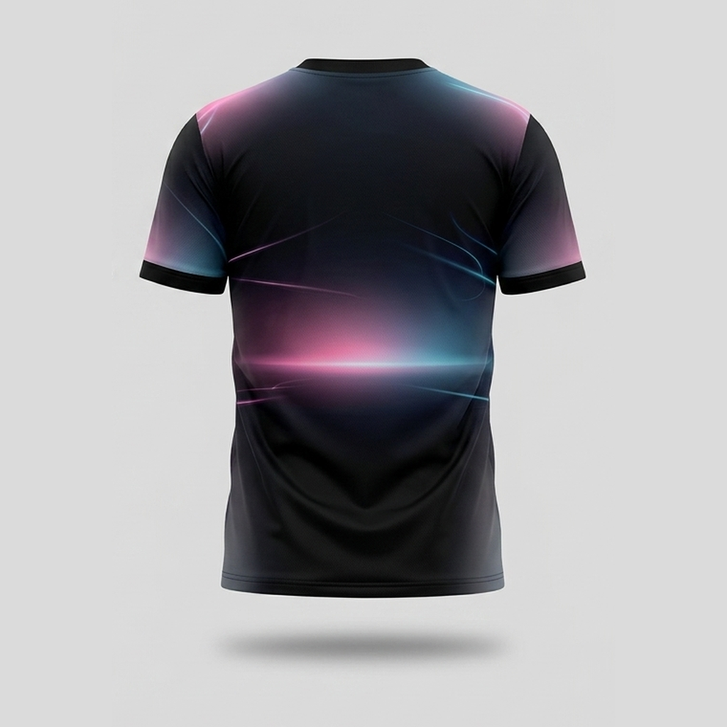 Cyberpunk Neon Electric Cat Line Art Aop Tshirt