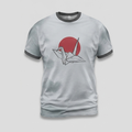 Zen Origami Crane Crimson Sun Aop Tshirt