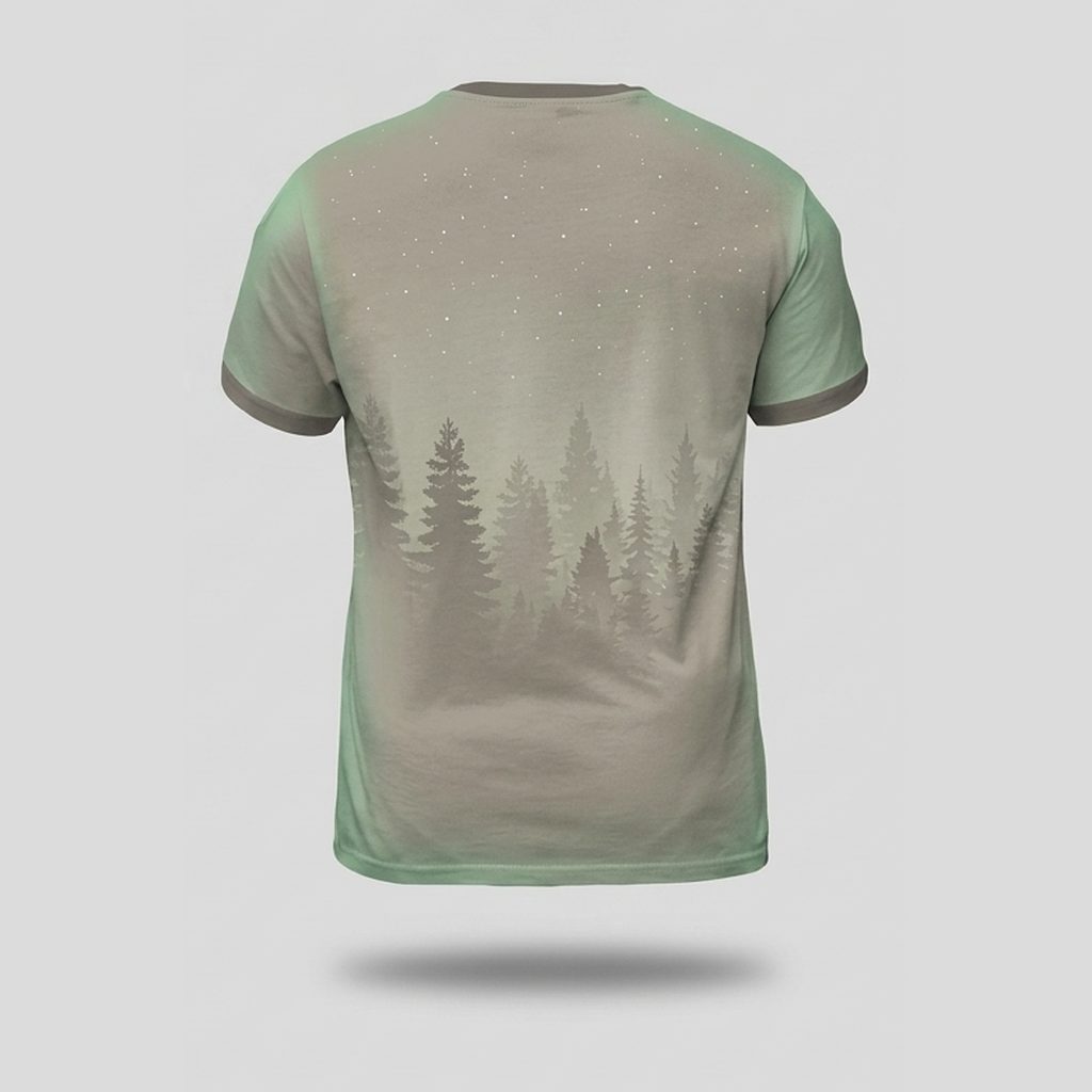 Cozy Mountain Cabin Pine Forest Aop Tshirt